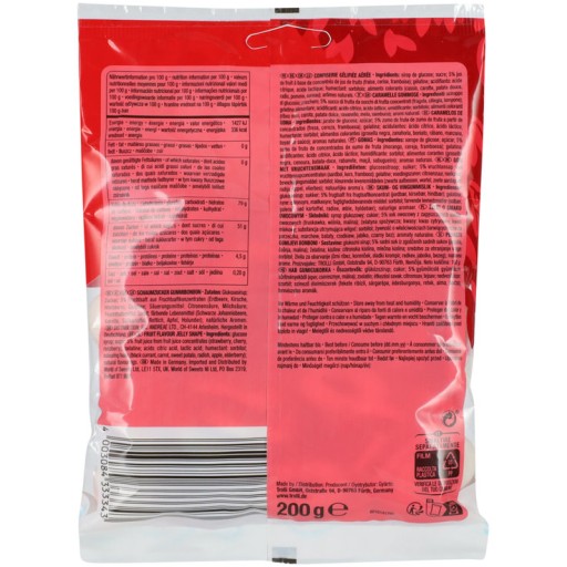 RED FRUITS TROLLI JELLIES 100g Mini krúžky