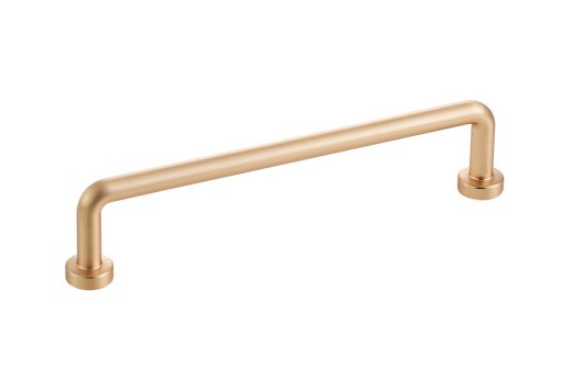 NÁBYTKOVÁ ÚCHYTKA LOFT TUBE, BRÚSENÉ ZLATO, 128mm