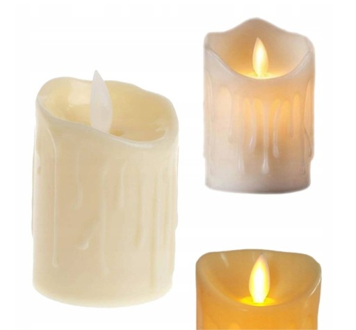 LED sviečka sviečka 11 cm pohyblivý plameň