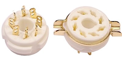 Keramická zásuvka Octal 8pin Gold typ1