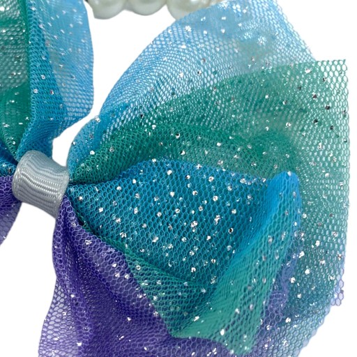STUHA S PERLAMI MERMAID ARIEL outfit tylová mašlička do vlasov