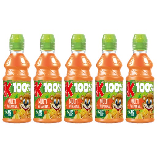 Šťava 100% Kubuś Multivitamín vitamín A 5x300ml