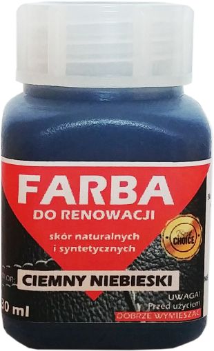 RENOVAČNÁ FARBA KOŽE TMAVOMODRÁ FARBA 30ml