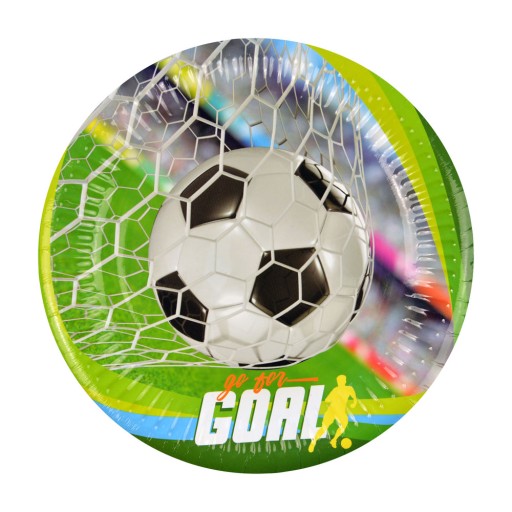 Papierové taniere na futbal, 8 kusov