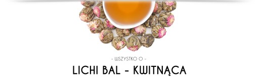LICHI BALL biely kvitnúci čaj - 1 ks