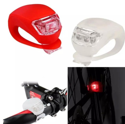 SADA LED SVETLÁ NA BICYKEL PREDNÉ ZADNÉ 2 KUSY