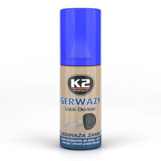 K2 GERWAZY Lock Defroster 50ml pre -60C CHRÁNI PRED KORÓZIOU