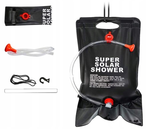 SOLÁRNA TURISTICKÁ SPRCHA PRE KEMPING PRENOSNÝ CAMPING SURVIVAL 20L AG242