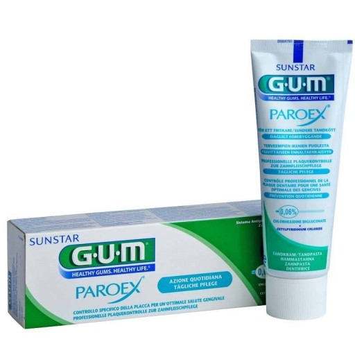 Sunstar paroex zubná pasta na ďasná 0,06% CHX 75 ml