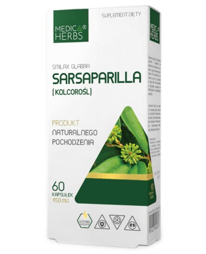 Medica Herbs extrakt SARSAPARILLA. SMILAX pichľavá rastlina