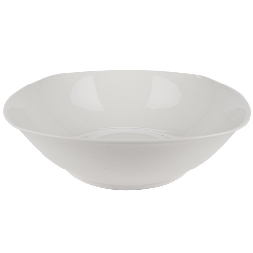 MISKA NA ŠALÁT, PORCELÁNOVÁ, BIELA MISKA NA OBALU