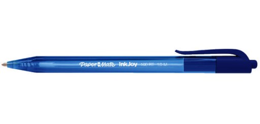 Paper-Mate Inkjoy modré automatické guľôčkové pero
