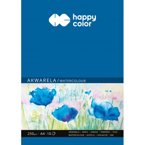 A4 akvarelová podložka - Happy Color - 250 g, 10 listov.