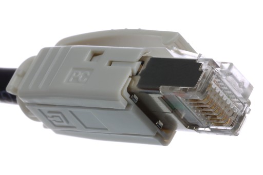 Telegartner Zástrčka s krytom RJ45 6A FTP šedá