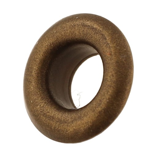 Krátke kožené očká, fi4mm, 100 kusov, staré zlato