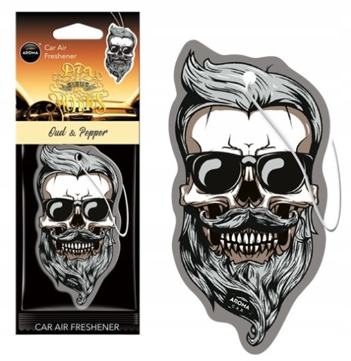 Osviežovač vzduchu Aroma Car MUERTOS OUD & PEPPER SKULL