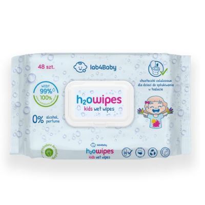 LAB4BABY H2O WIPES KIDS WET Vlhčené obrúsky pre deti 48 kusov