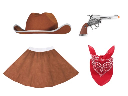 COWBOY BANDAMA COWBOY SHERIFF ČERVENÁ