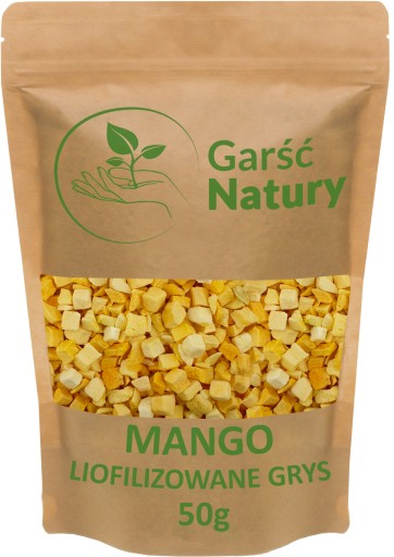 MRAZOM SUŠENÉ MANGO GRIT 50 g Sušené ovocie BEZ CUKRU Sladké 0,05 kg