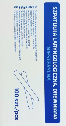 INTERGOS ORL DREVENÉ STIERKY, NESTERILNÉ, JEDNORÁZOVÉ, 100 ks.