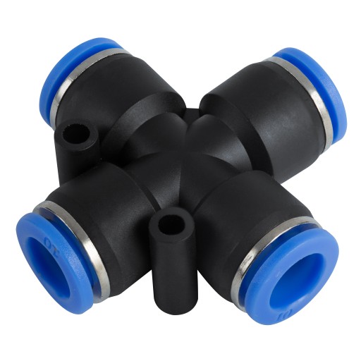 PNEUMATICKÝ ZÁSUVNÝ KONEKTOR ŠTVRŤROVNÝ ROZVOD AUTO PZA 8 mm