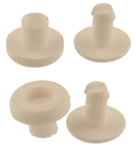 Plastový nit 5mm Biely 20ks