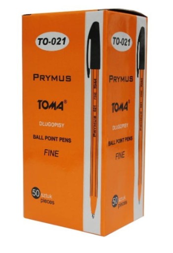 Guľôčkové pero Toma, Prymus TO-021, 0,7 mm, čierne