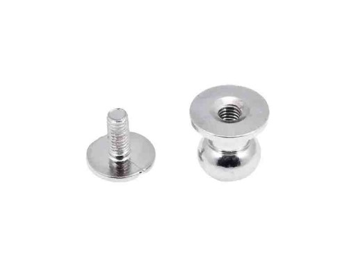 Guľôčková skrutka Knopik Rivet 8/5/10 mm Strieborná 5 ks