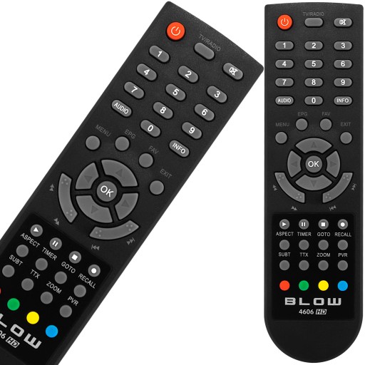 Funkčné diaľkové ovládanie k DVB-T tuneru BLOW 4606HD