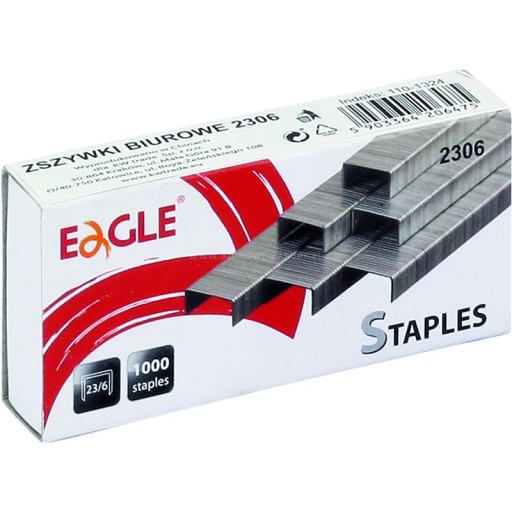 Sponky 23/6 až 30k oceľ, silné, ostré EAGLE