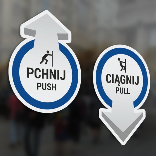 Nálepky Push, Pull, Push, Pull