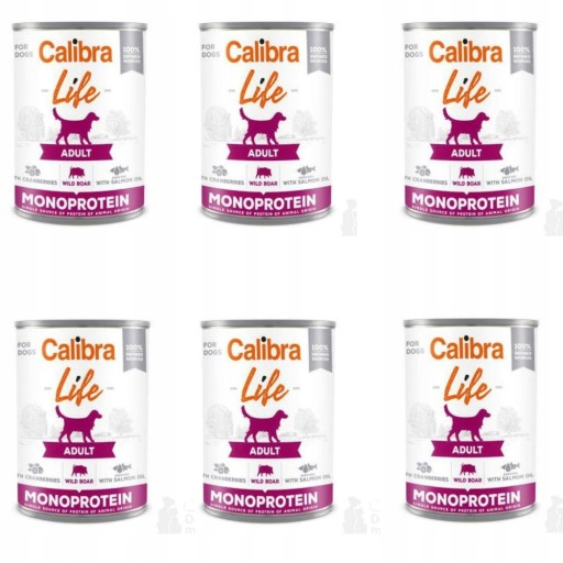 Calibra Life Dog Monoproteínová konzerva na diviaka 400g