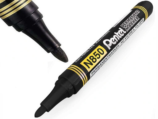 Pentel N850 čierny permanentný popisovač 1 ks.
