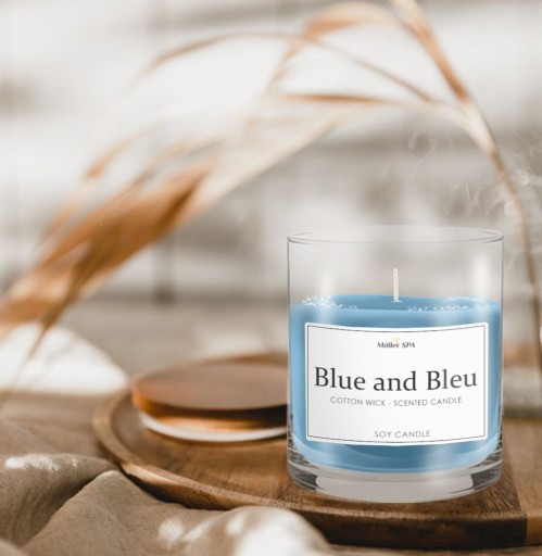 VONNÁ SVIEČKA VONNÁ SVIEČKA Möller SPA - BLU a BLEU PRÍRODNÁ SÓJOVÁ SVIEČKA