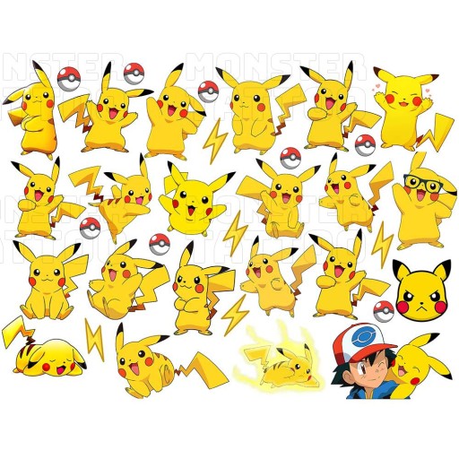 UMÝVAJÚCE DOČASNÉ TETOVANIE PRE DETI DETSKÉ PIKACHU ORIGINÁLNE DIZAJNY
