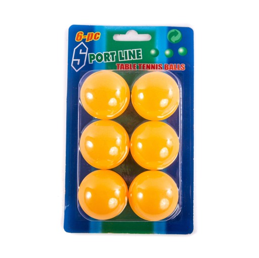 PINGPONGOVÉ LOPTKY 6 KS BIELE/ORANŽ