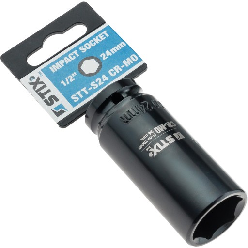 DLHÝ NÁRAZOVÝ KĽÚČ 1/2 PALCA 24MM KLÚČ, CR-MO OCEL - STIX
