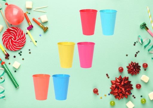 Sada opakovane použiteľných PARTY pohárov, 6 ks 400 ml