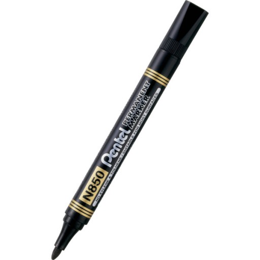 Permanentný popisovač PENTEL N850, okrúhly, ČIERNA