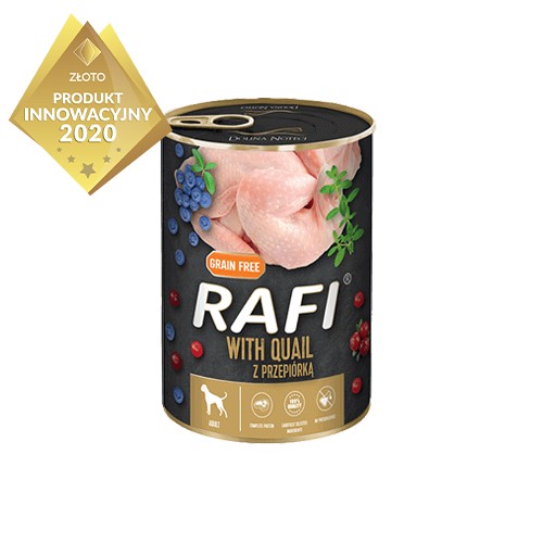 Rafi Mokré krmivo s prepelicami 400 g