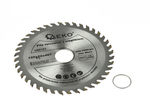 Kotúčová píla Widia 125mmx22mm 40Z na drevo