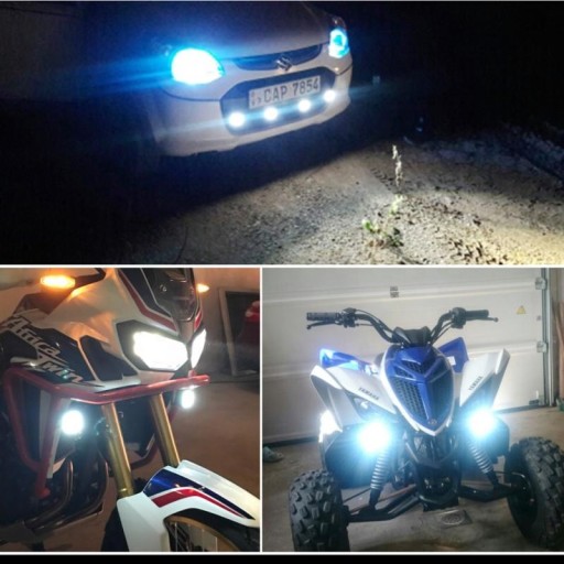Motocyklová halogénová LED 12V svetelná lampa