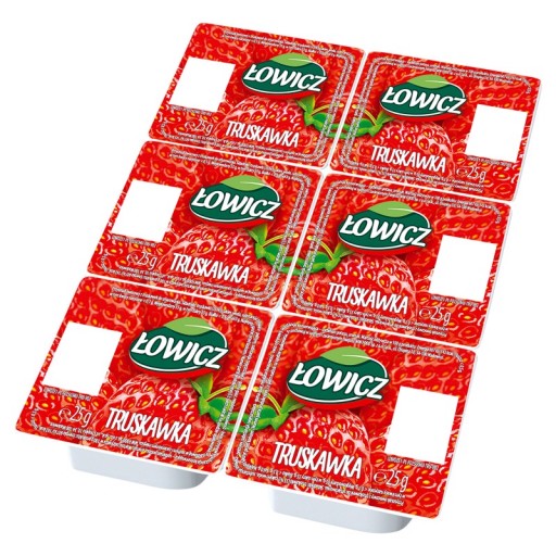 Łowicz Ovocný výrobok JAHODOVÝ džem mini 6 x 25g