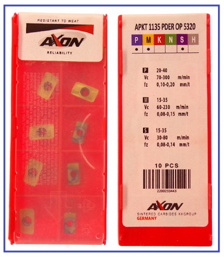 TALE APKT 1135 PDER APMT 1135PDER OP 5320 INOX OCEL