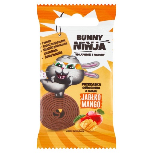 BUNNY NINJA Ovocný snack s jablkovo-mangovou príchuťou