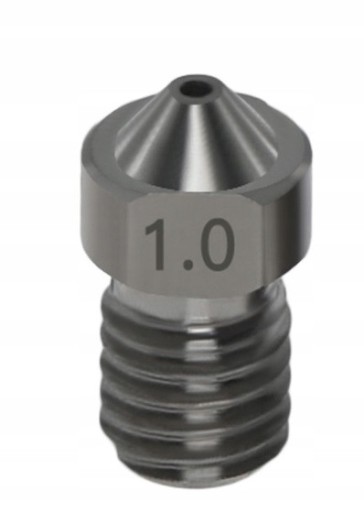 Tryska kalená oceľ 1mm 1,75mm M6 3D tlač V6