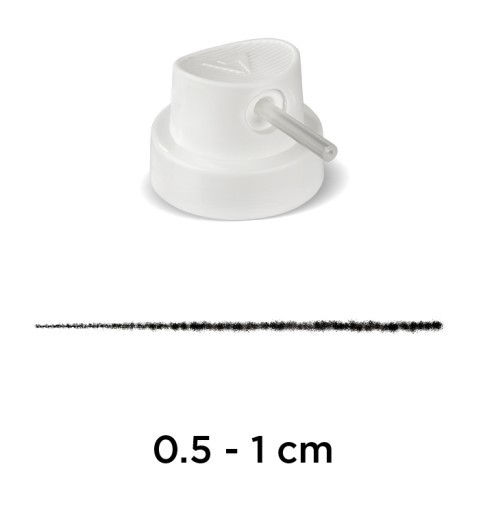BIELA TRYSKA S TRUBKOU 0,5-1 cm NÁSTREK NA STREK