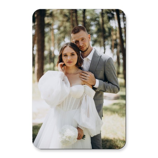 Fotomagnetka s fotkou na chladničku ZA DARČEK ďakovná svadba 10x7cm