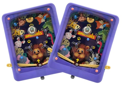 ZRUČNOSTNÁ HRA PINBALL fialová FLIPPER
