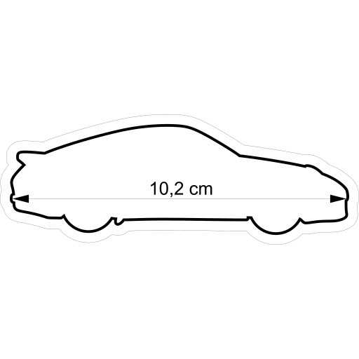 Vykrajovačka na sušienky Car Auto 14 10cm